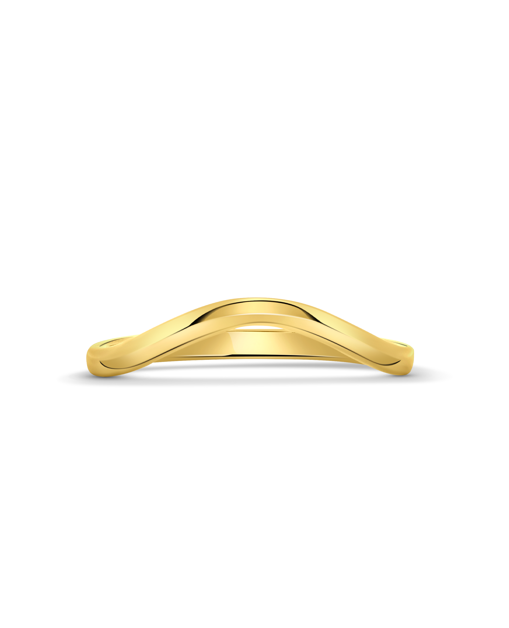 1.9MM Contour Stacking Ring | Yellow gold