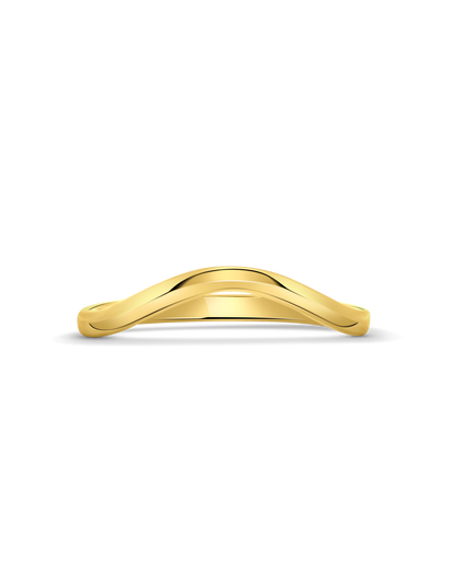 1.9MM Contour Stacking Ring | Yellow gold