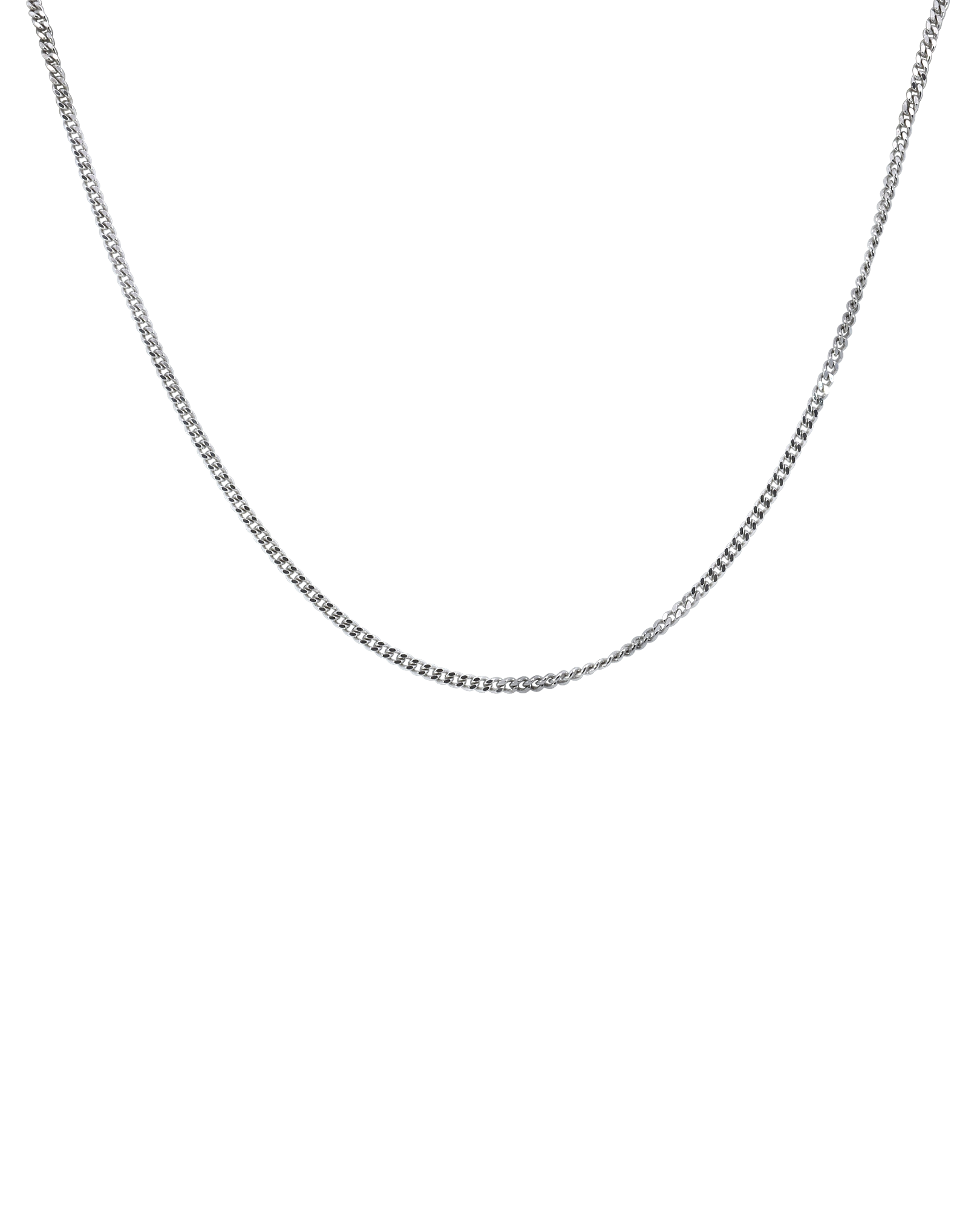 22" Curb Chain | 10kt White Gold