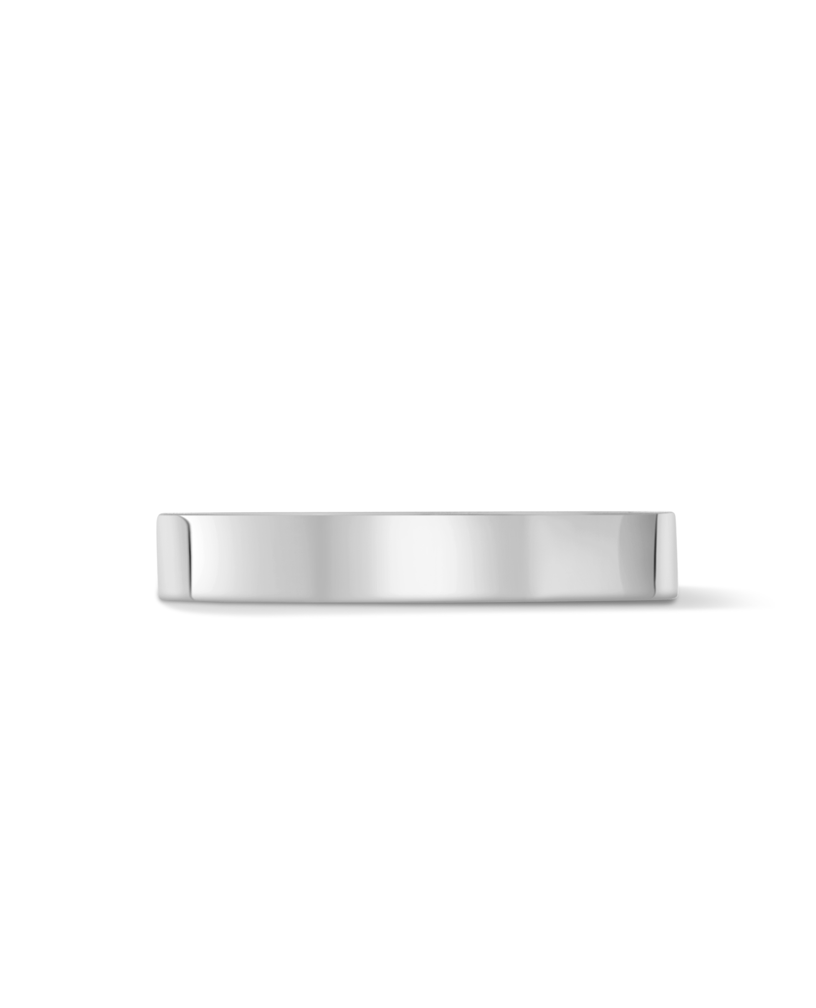 3MM Cigar Band | 10kt White Gold