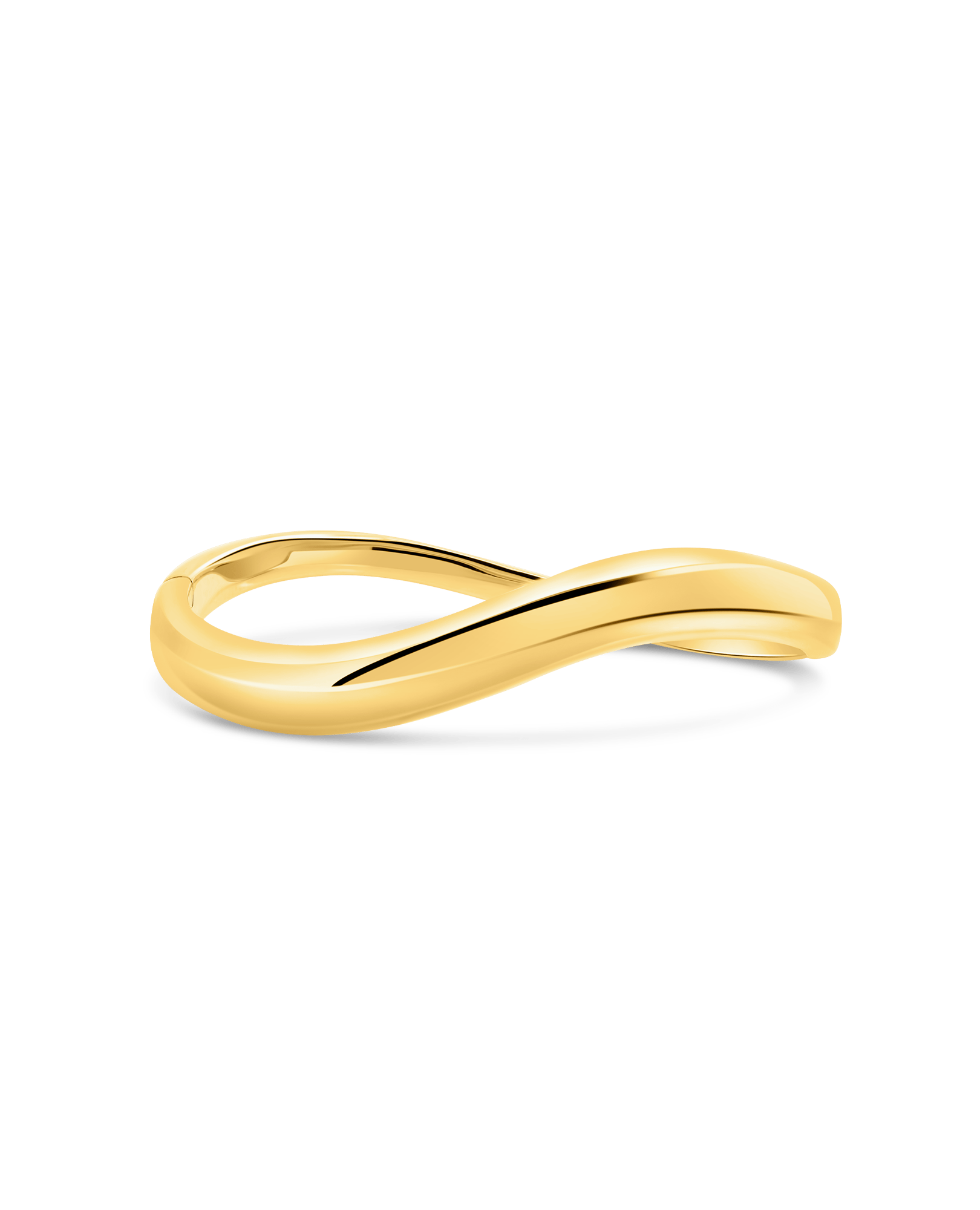 4.3-8.2MM Wave Bangle | Silver Vermeil