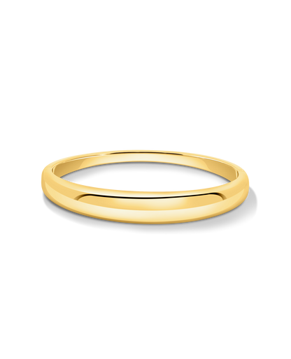 4.1-10MM Dome Bangle | Silver Vermeil