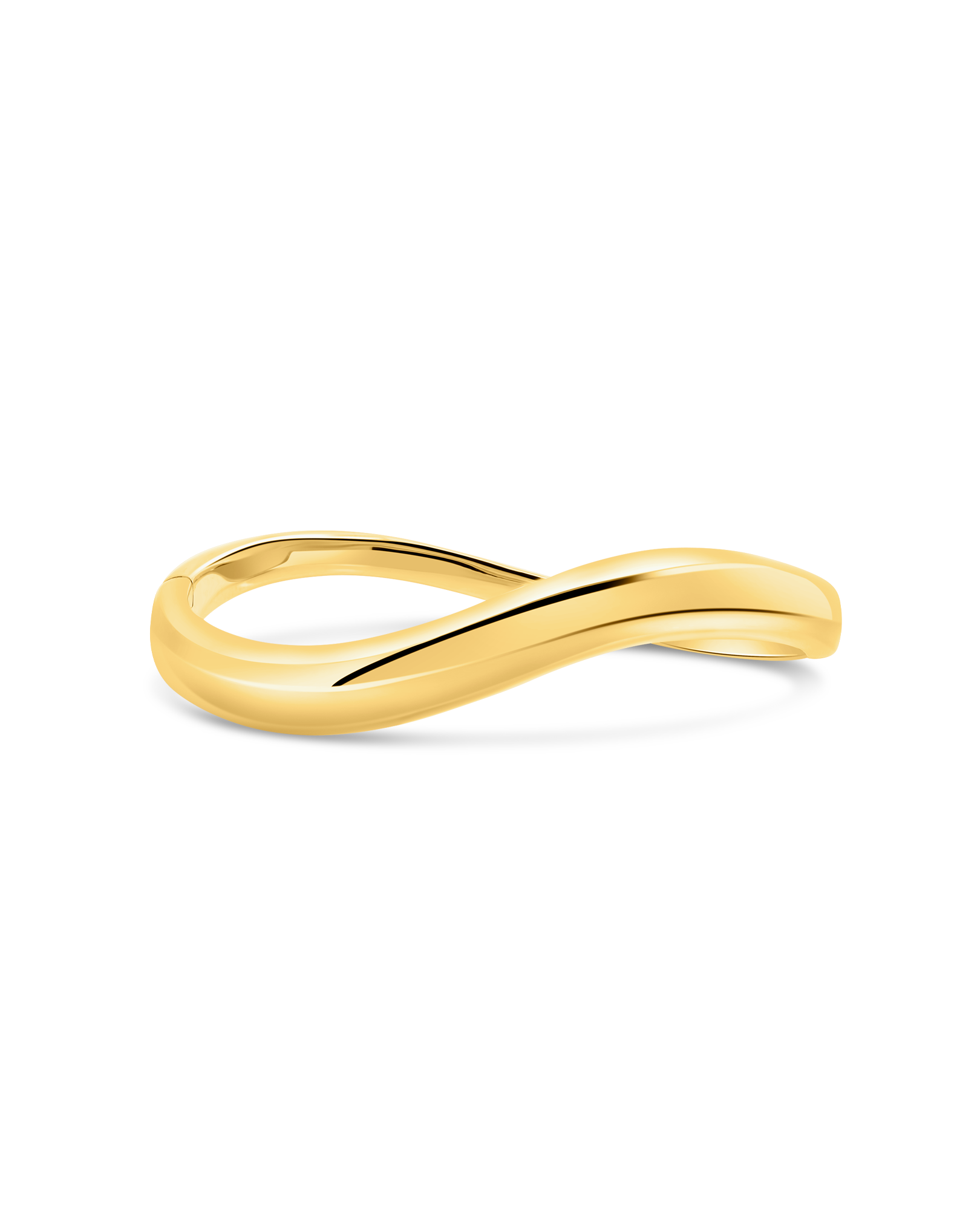 4.3-8.2MM Wave Bangle | Silver Vermeil