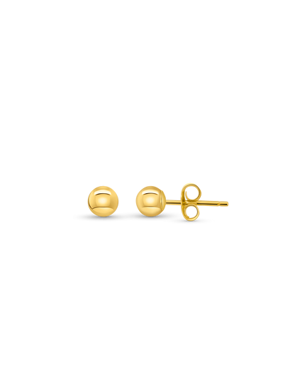 4MM Orb Stud Earrings | 14kt Yellow Gold