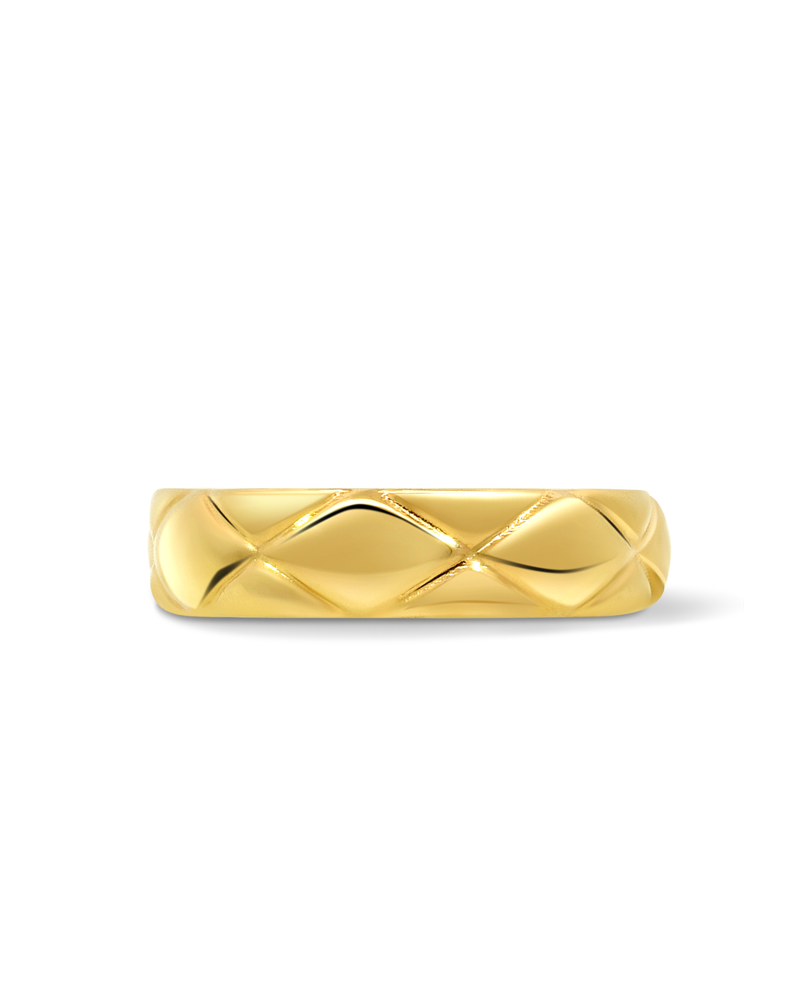 5MM Quilted Ring | 10kt Yellow Gold