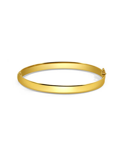 6MM Hollow Bangle | 10kt Yellow Gold