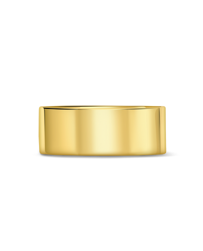 7MM Cigar Band | 10kt Yellow Gold