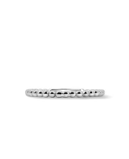 Beaded Ring | 10kt White Gold