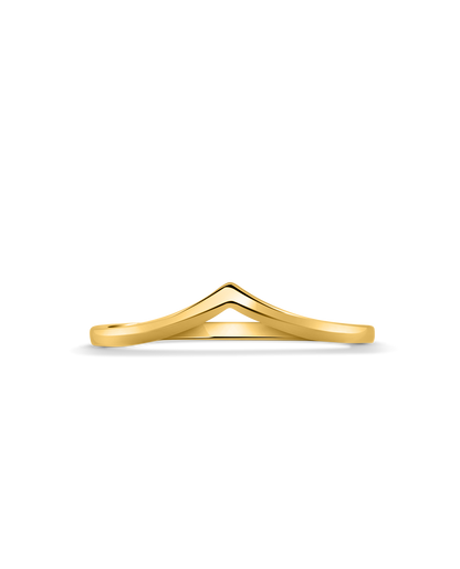 Chevron Ring | 10kt Yellow Gold