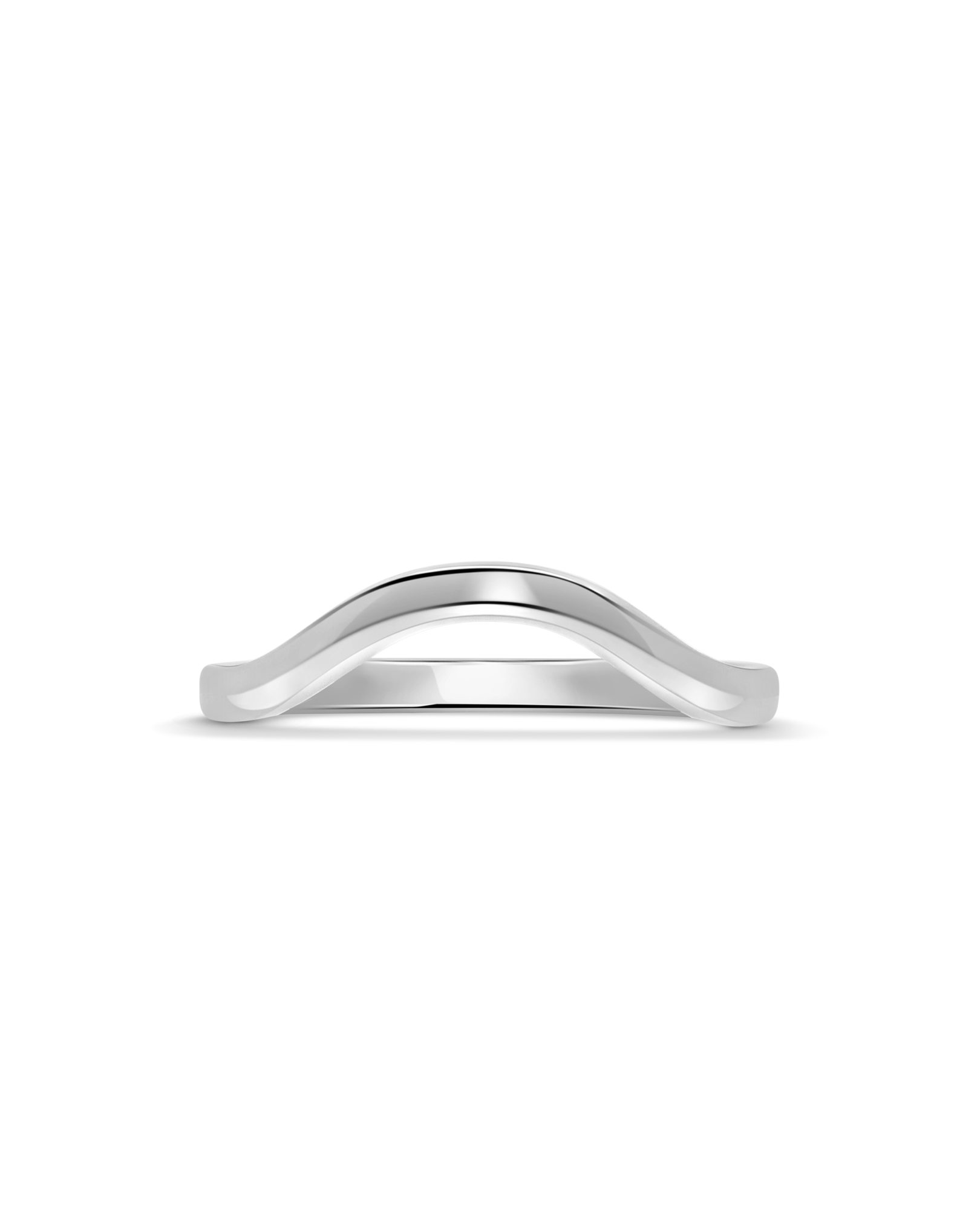 Contour Wedding band | 14kt White Gold