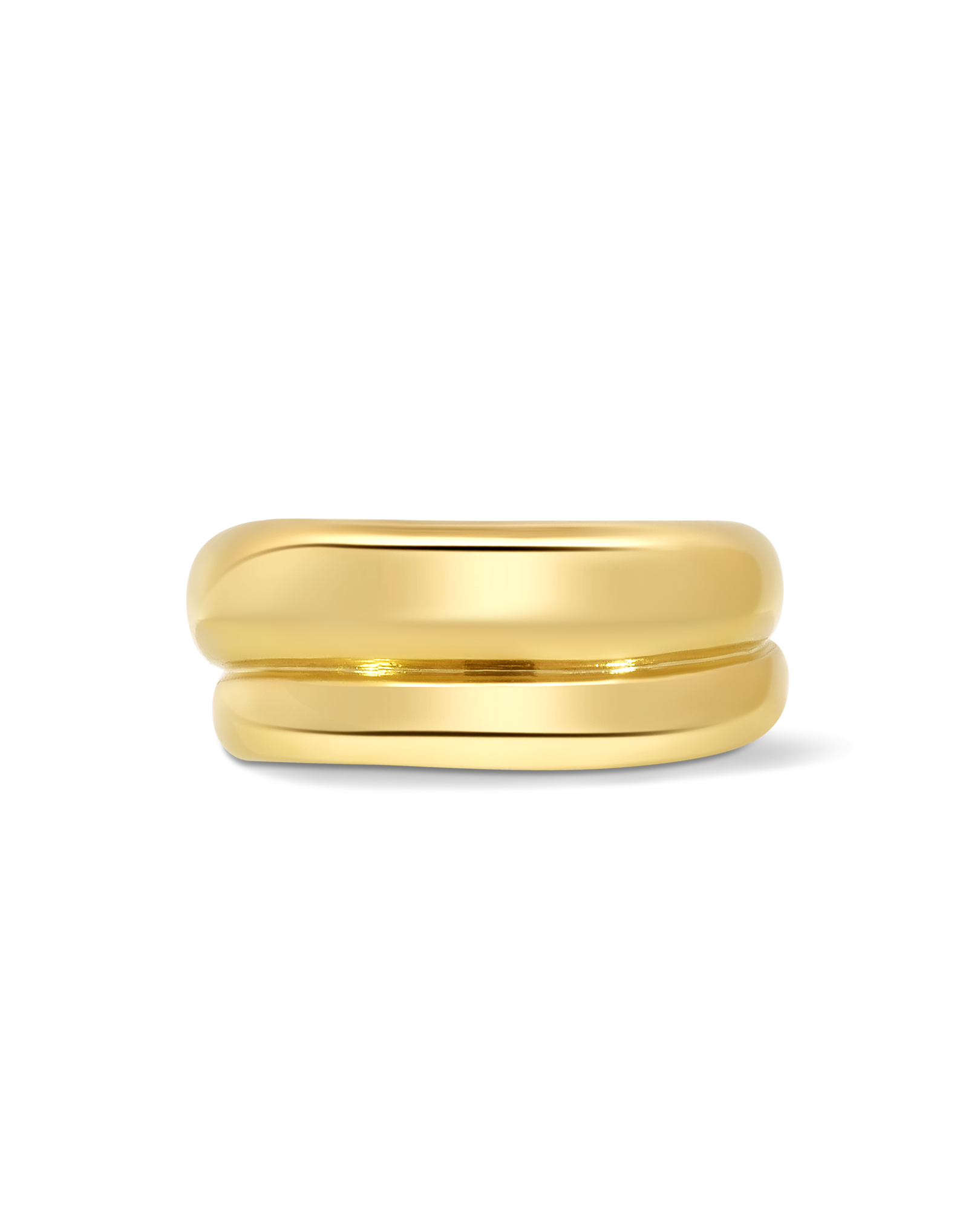 Double Row Wave Ring | 10kt Yellow Gold