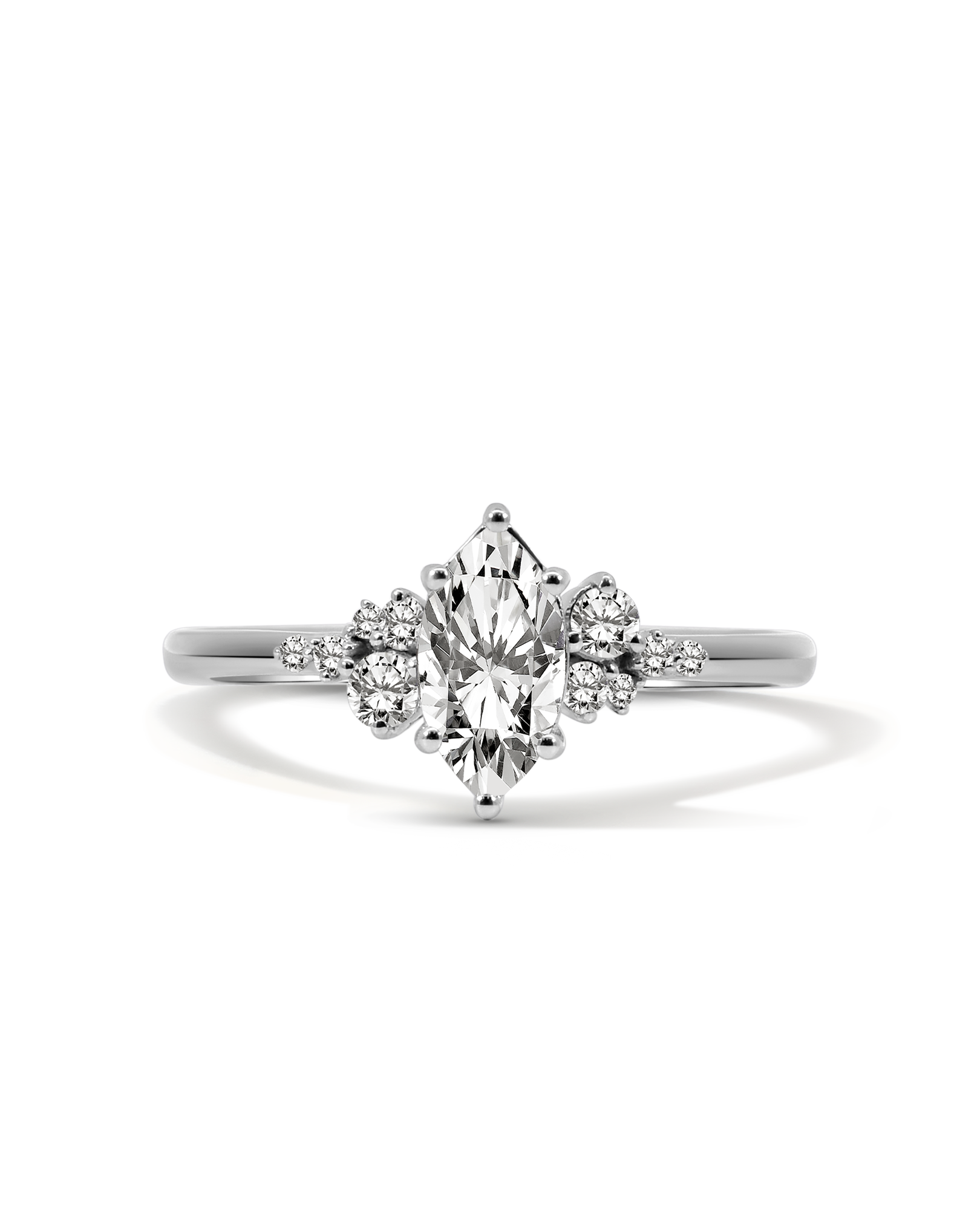 Engagement Ring .75 Carat TW Marquise Diamond | 14kt White Gold