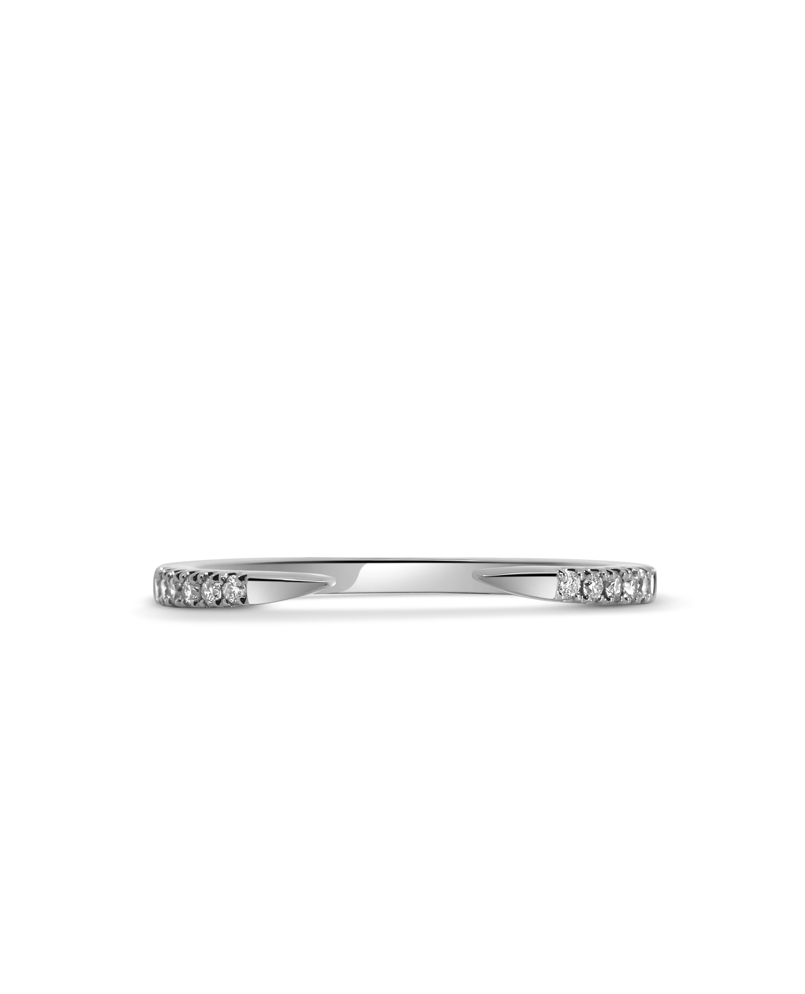 Open Stacking Ring .12 Carat TW Diamond | 14kt White Gold