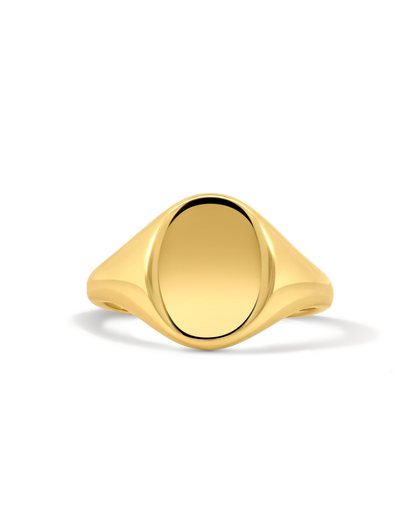 Oval Signet Ring | 10kt Yellow Gold