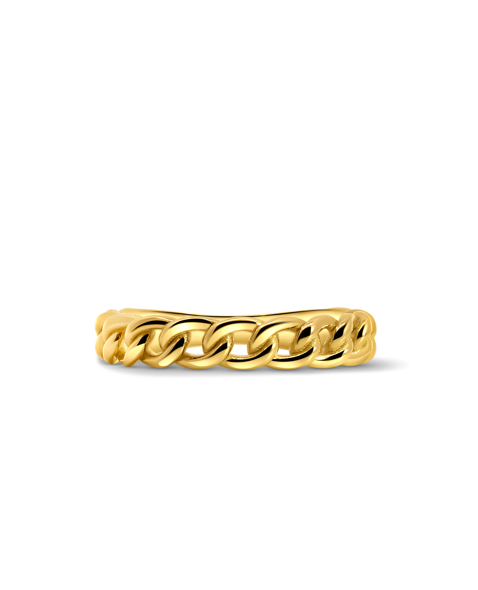 Petite Chain Link Ring | 10kt Yellow Gold