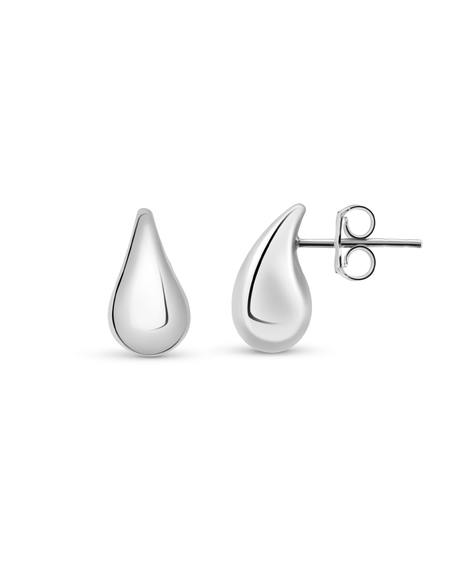 Petite Dewdrop Stud Earrings | 10kt White Gold