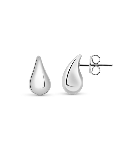 Petite Dewdrop Stud Earrings | 10kt White Gold