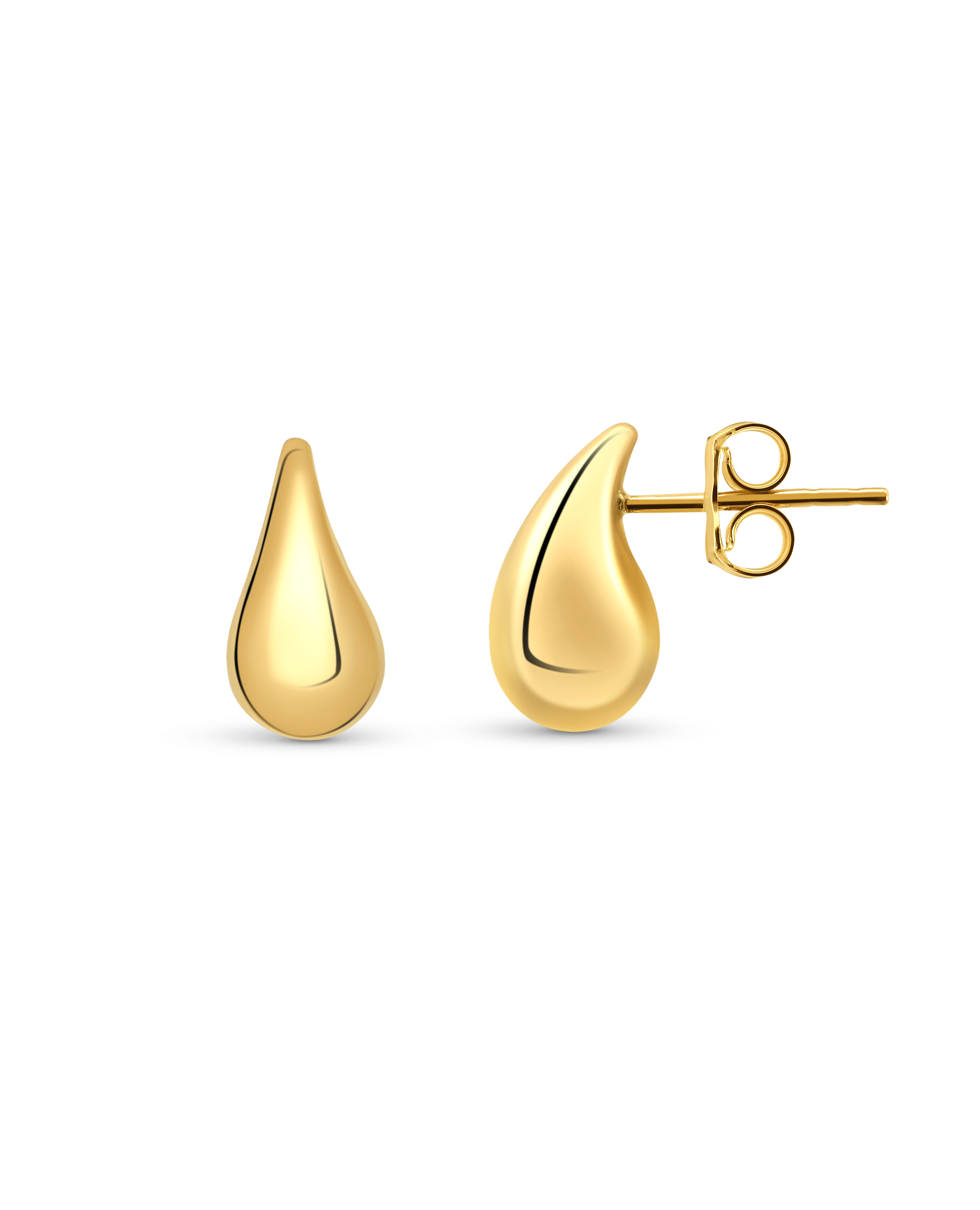 Petite Dewdrop Stud Earrings | 10kt Yellow Gold