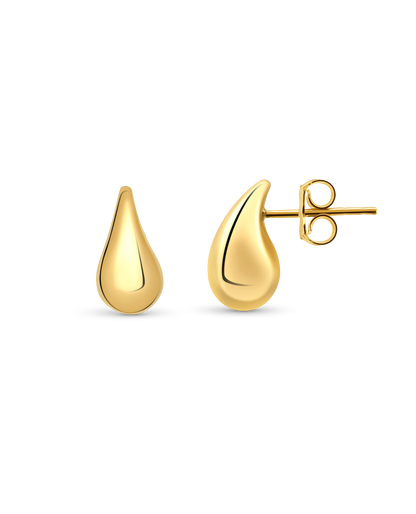 Petite Dewdrop Stud Earrings | 10kt Yellow Gold