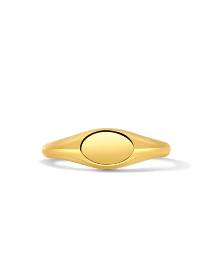 Petite Signet Ring | 10kt Yellow Gold