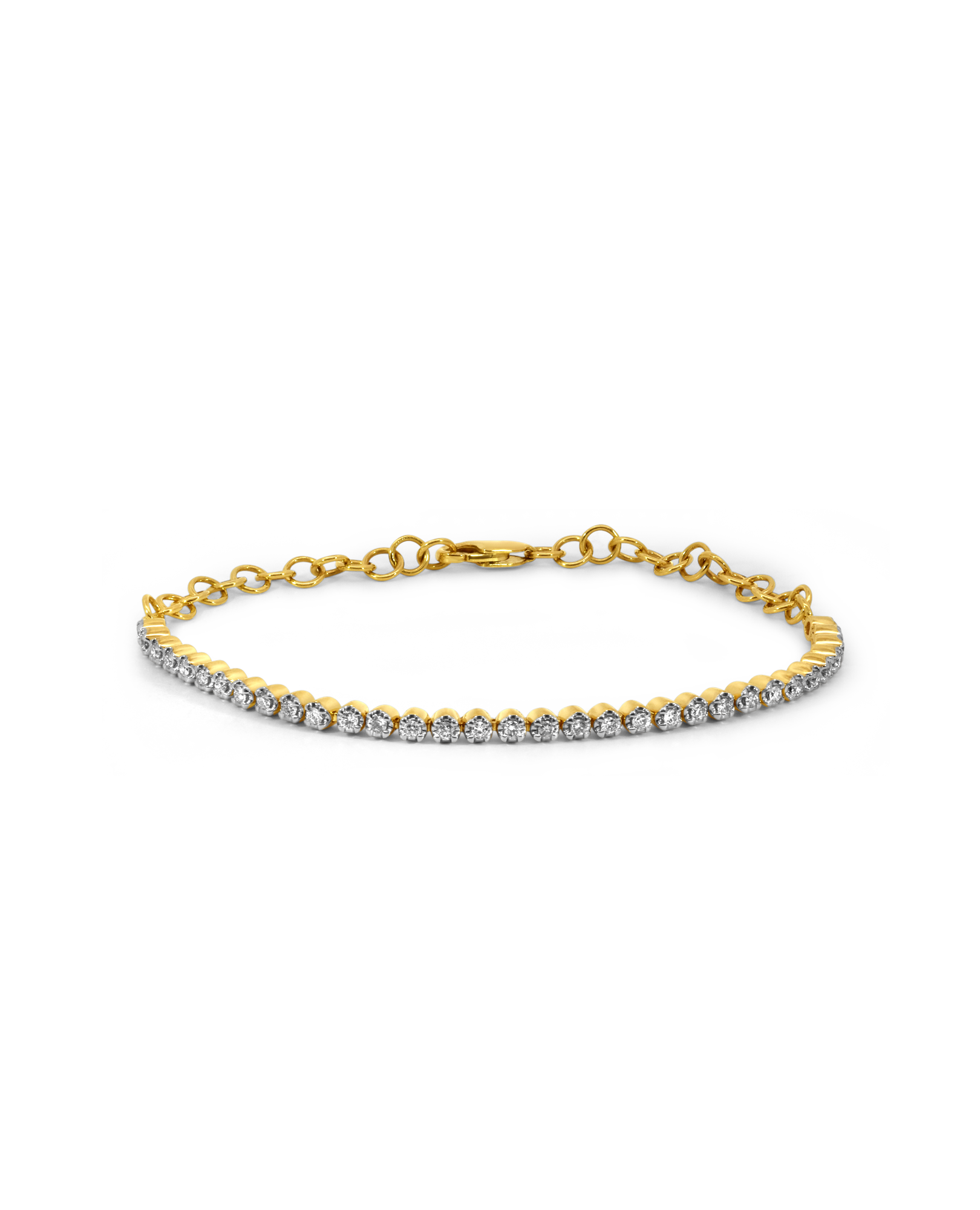 Petite Tennis Bracelet .50 Carat TW Diamond | 10kt Yellow Gold