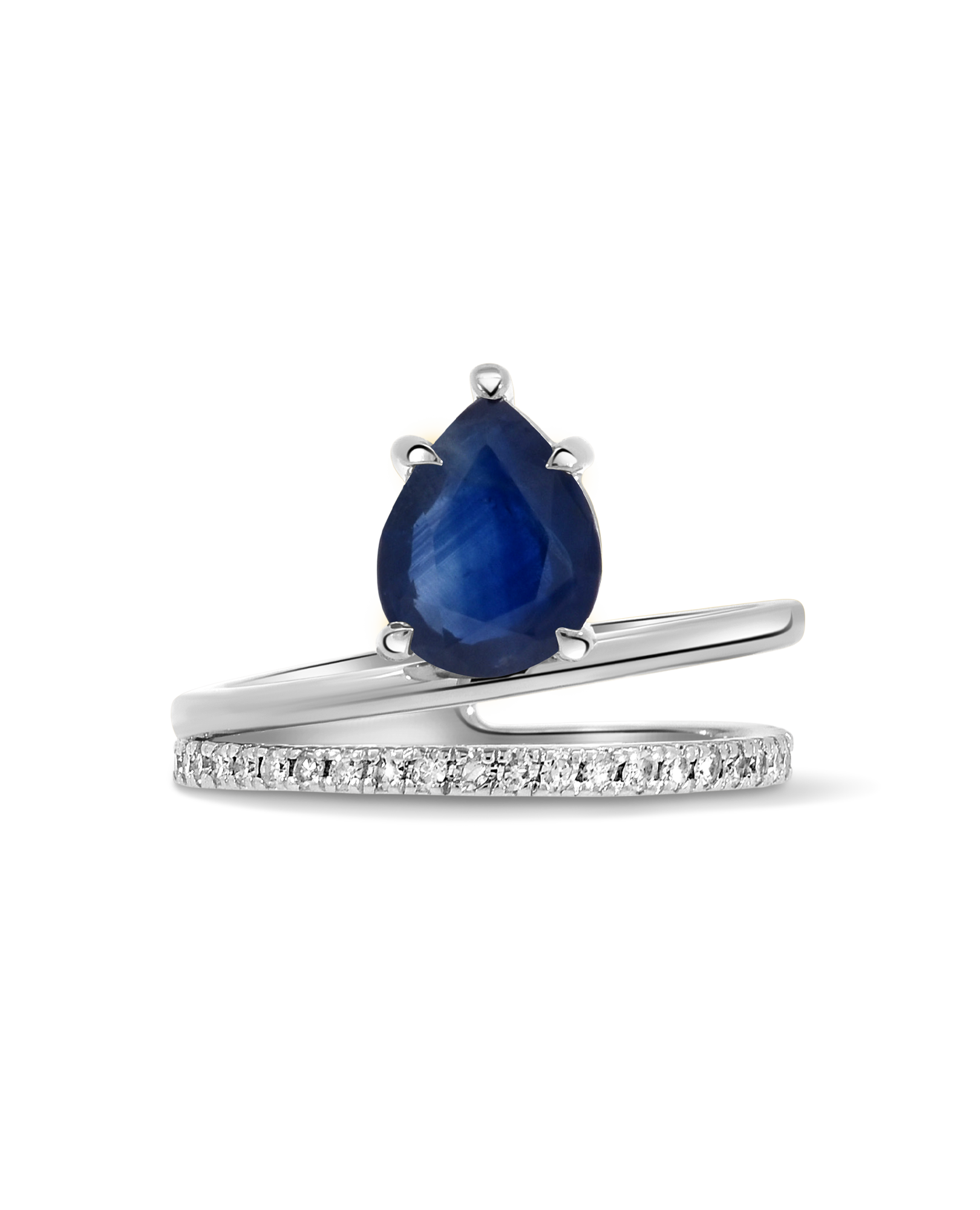 Blue Sapphire Ring & .20 Carat TW Diamond | 14kt Yellow Gold