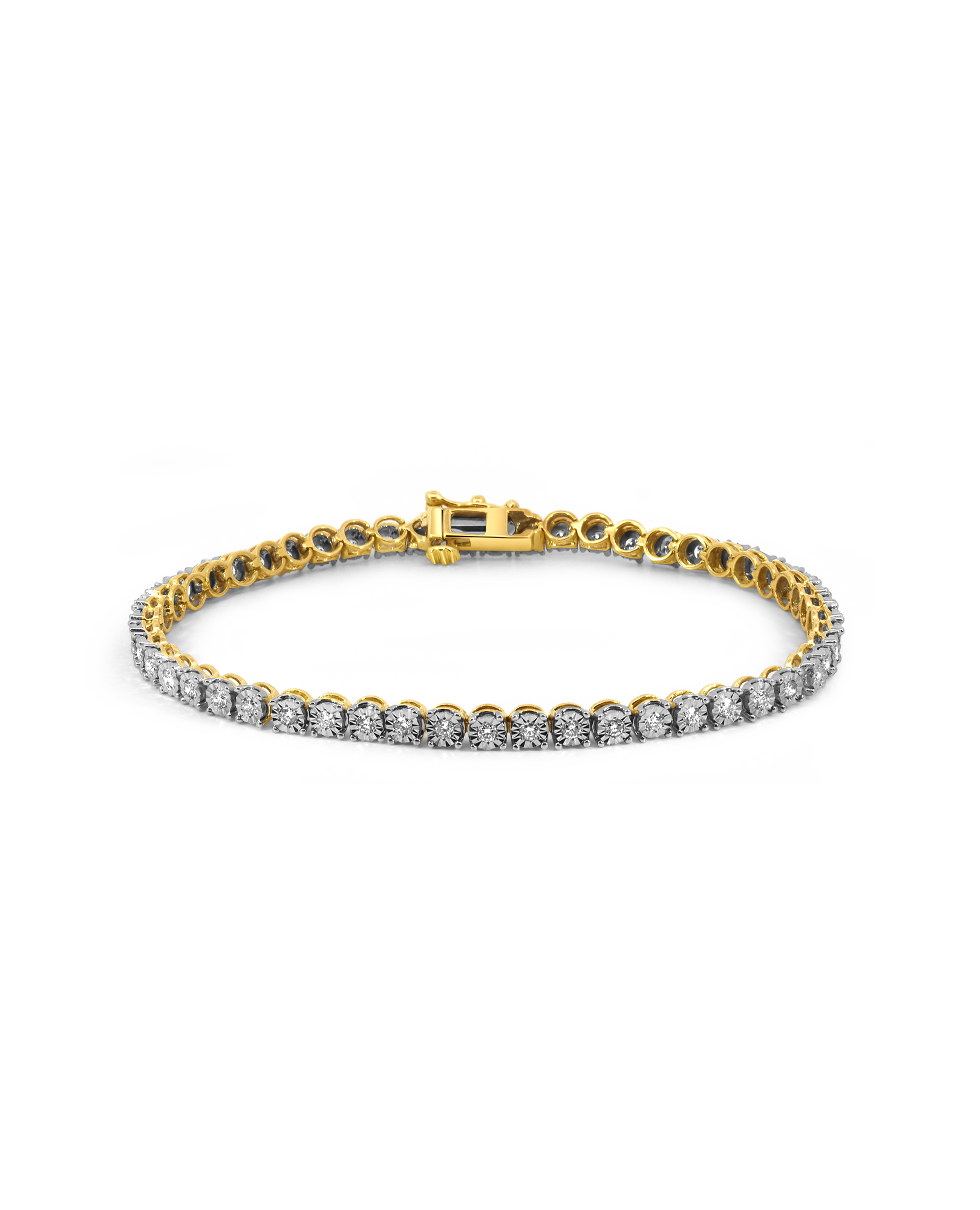 Tennis Bracelet 1.00 Carat TW Diamond | 10kt Yellow Gold