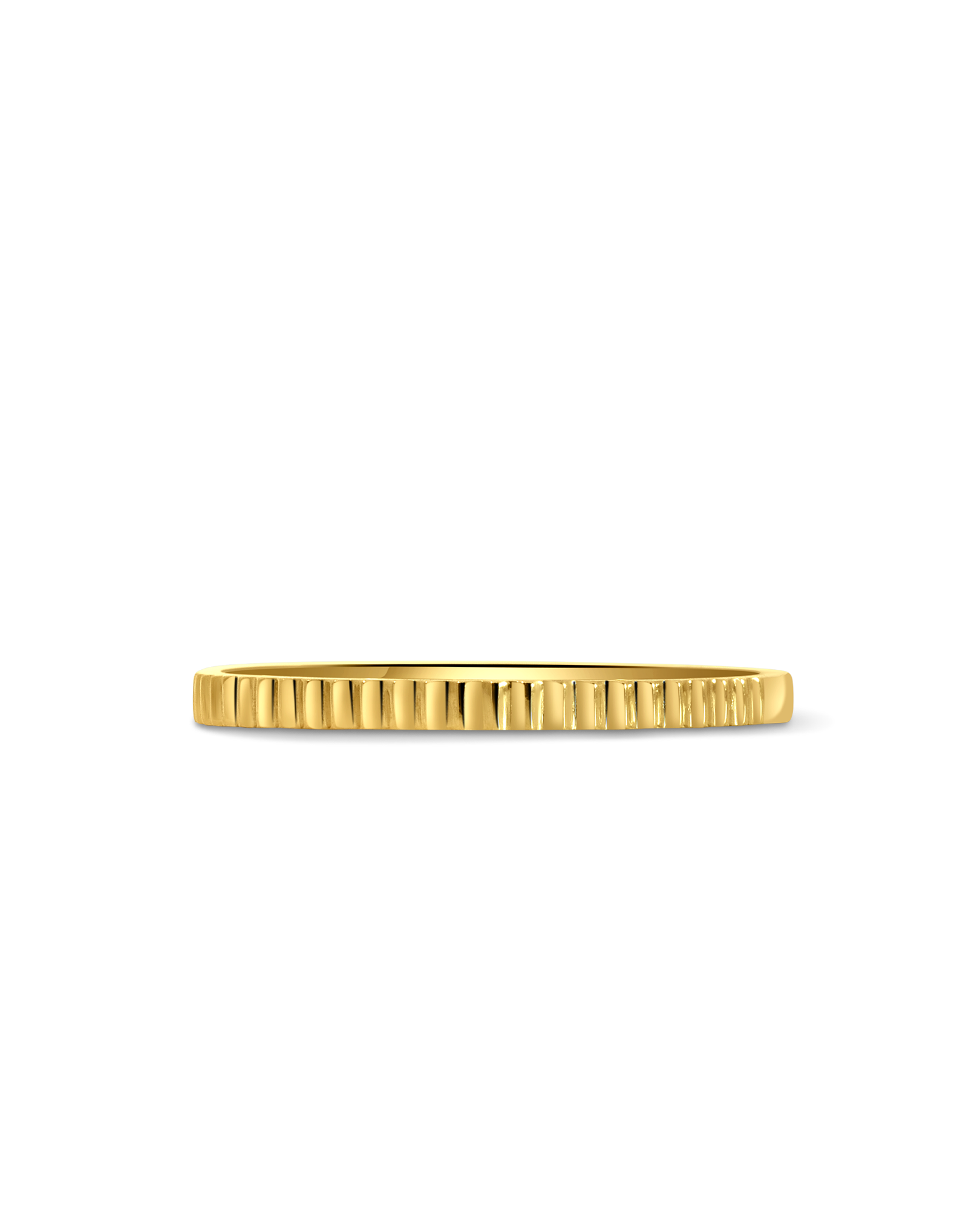 Textured Stacking Ring | 10kt Yellow Gold