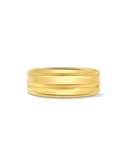 Triple Row Ring | 10kt Yellow Gold