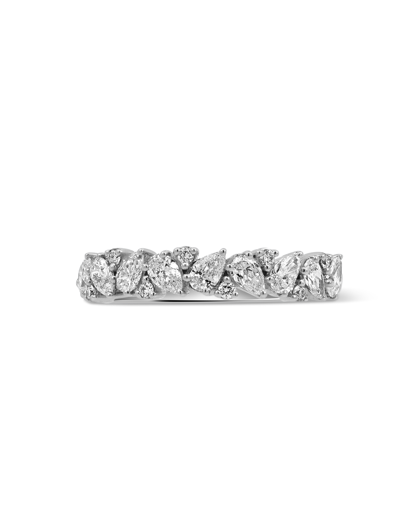 Wedding band .80 Carat TW Lab-grown Diamond | 14kt White Gold