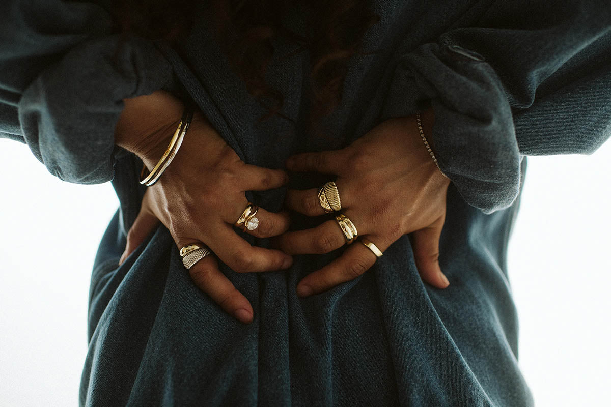 5MM Quilted Ring | 10kt Yellow Gold